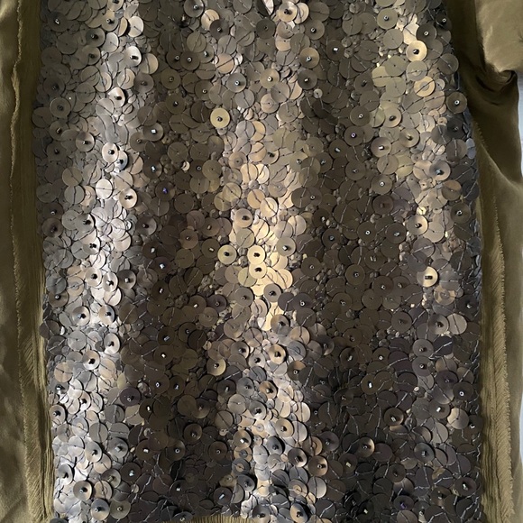 NWOT j.crew Campaigns Silk sequins blouse t shirt - Picture 3 of 6